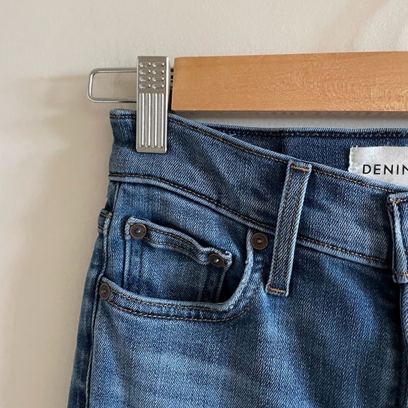 Aritzia Denim Forum The Nico Mid Crop Cropped, Mid-rise Skinny Jean Size 24 - Picture 6 of 9